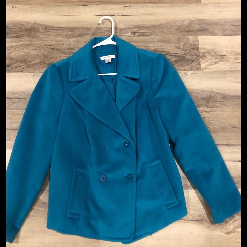 Blue Liz Claiborne pea coat